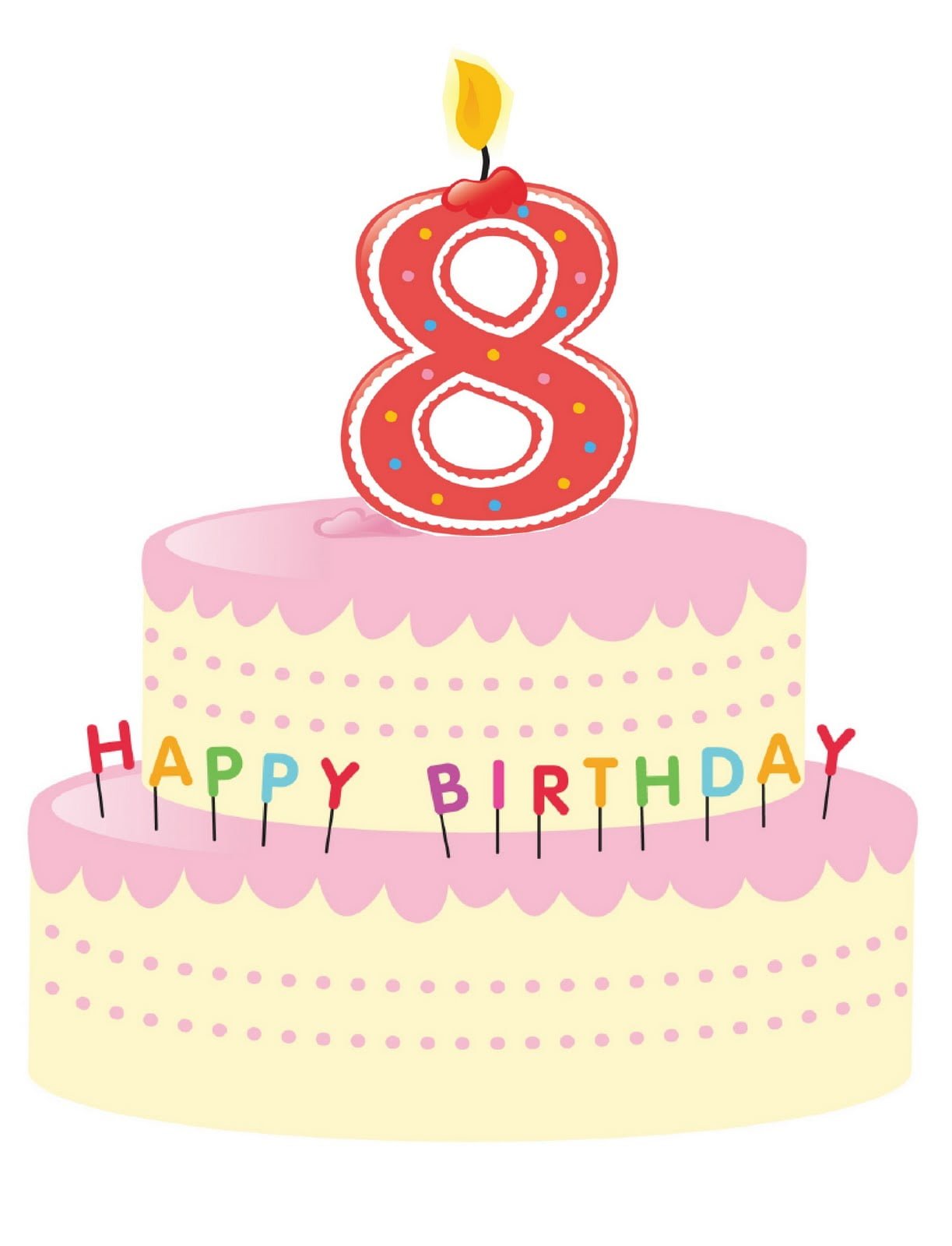 8 year birthday cake